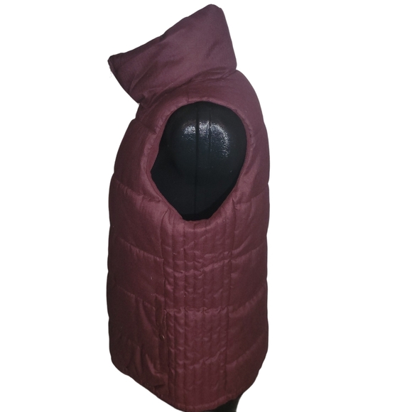 Old Navy Burgundy Puffer Vest M - Picture 4 of 6